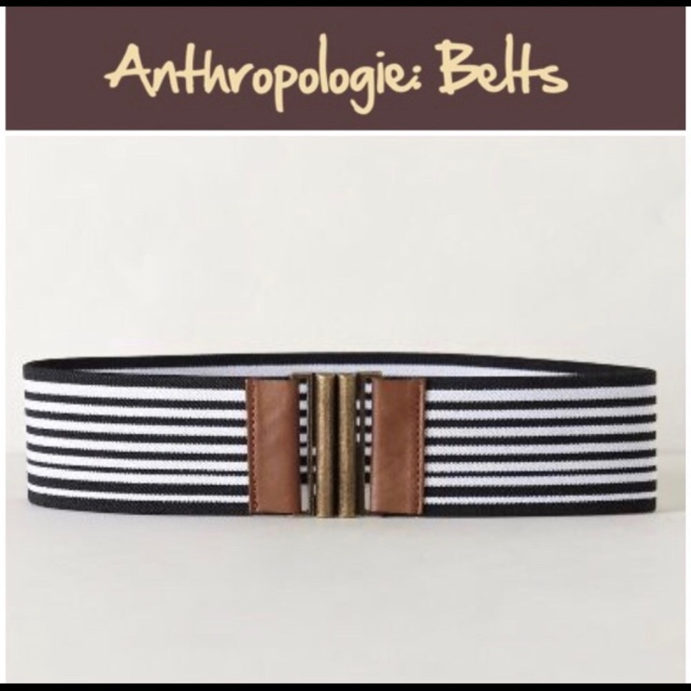 Anthropologie Bonheur Stripe Belt - Size S
